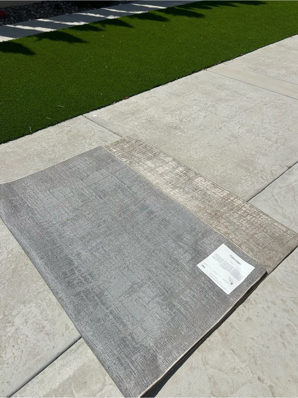 Calvin Klein Neutral Beige Indoor/Outdoor Door Mat